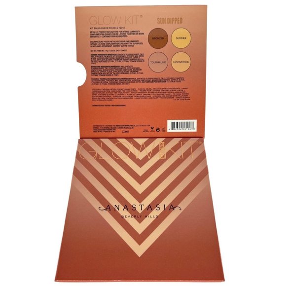 NIB Anastasia Beverly Hills Sun-Dipped Glow Kit, 4 x Warm-Bronze Highlighters - Picture 6 of 9